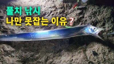 풀치 잡는 방법, 갈치 낚시 채비, 초보자 풀치낚시 많이 잡는 방법